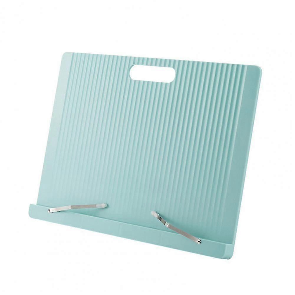 Foldable Reading Stand with Secure Book Clips, Adjustable Angles, Portable Plastic Book Holder for Reading Writing Drawing Study Working from Home