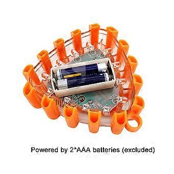 Police-Vehicle Strobe Light Triangle LED Traffic Warning Light Rotating Road Safety Light Barricade Lights Flashing Lights Lane Light without Battery 
