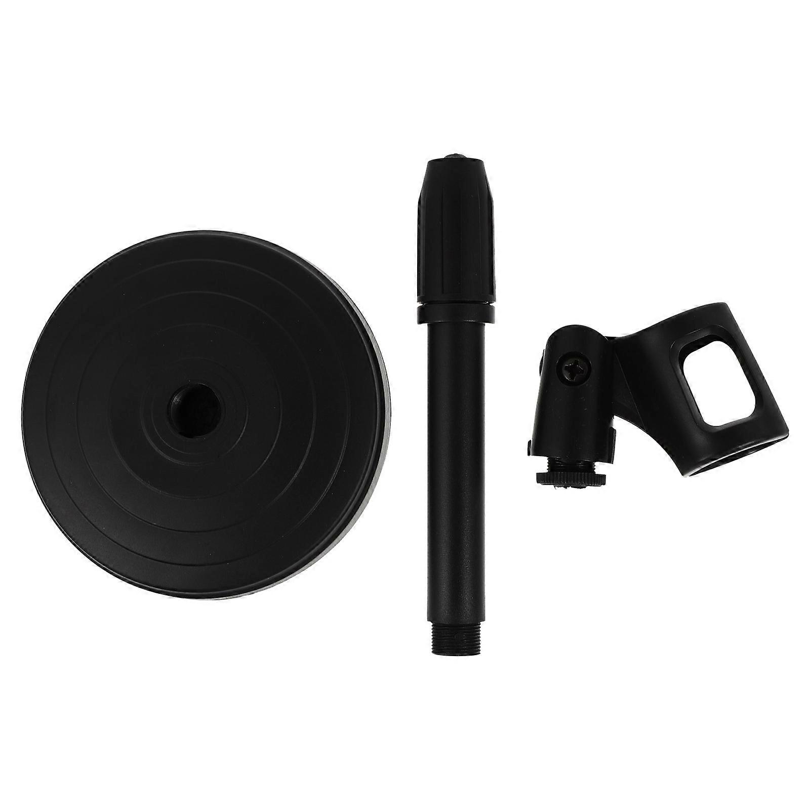 1 Pc Universal Microphone Storage Stand Desktop Microphone Bracket (Black)