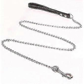 Pet Traction Rope 1pc Coffee Color Dog Leash Chain with PU Padded Handle