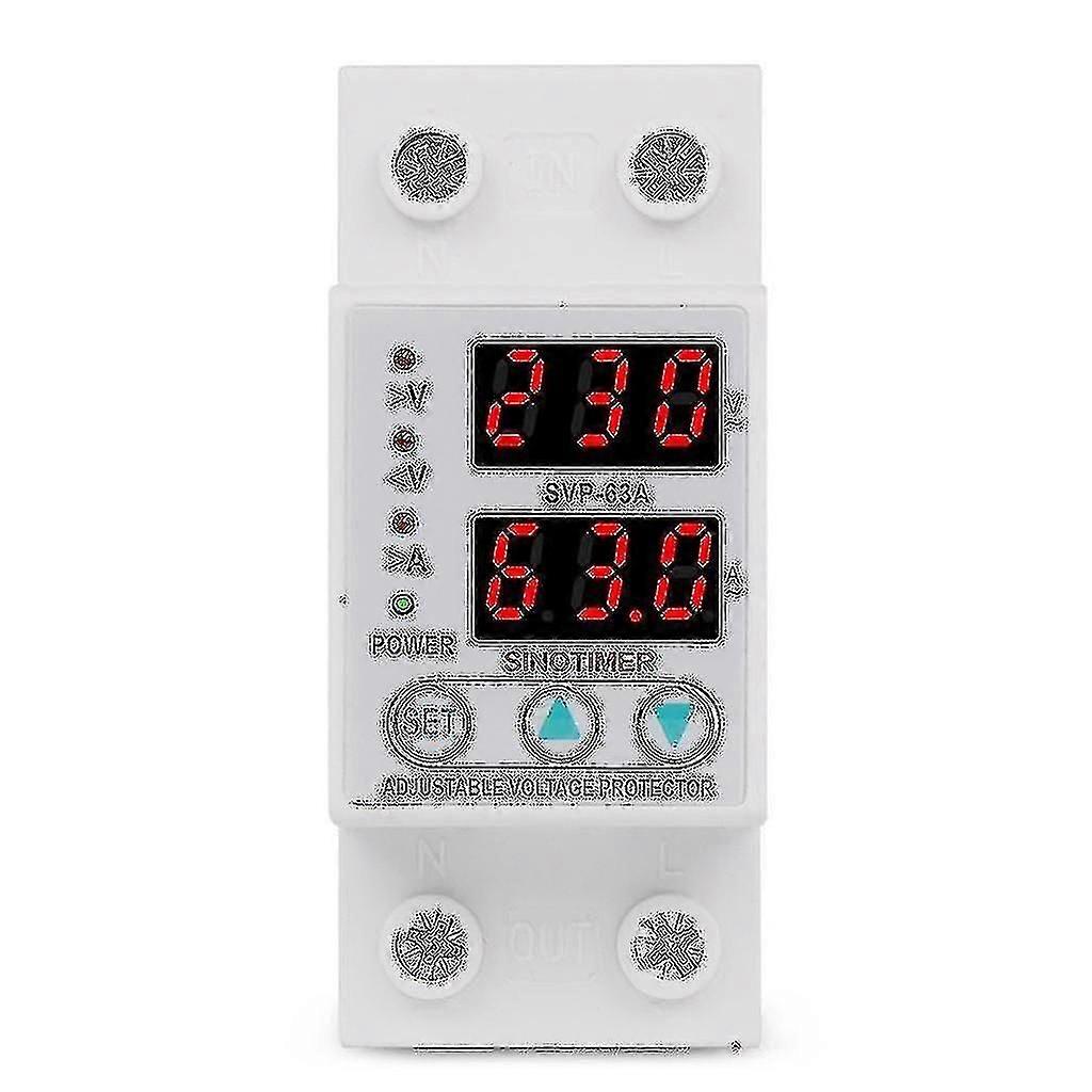 2024 63a 230v Over Under Voltage Protective Device Protector Current Limit Voltmeter