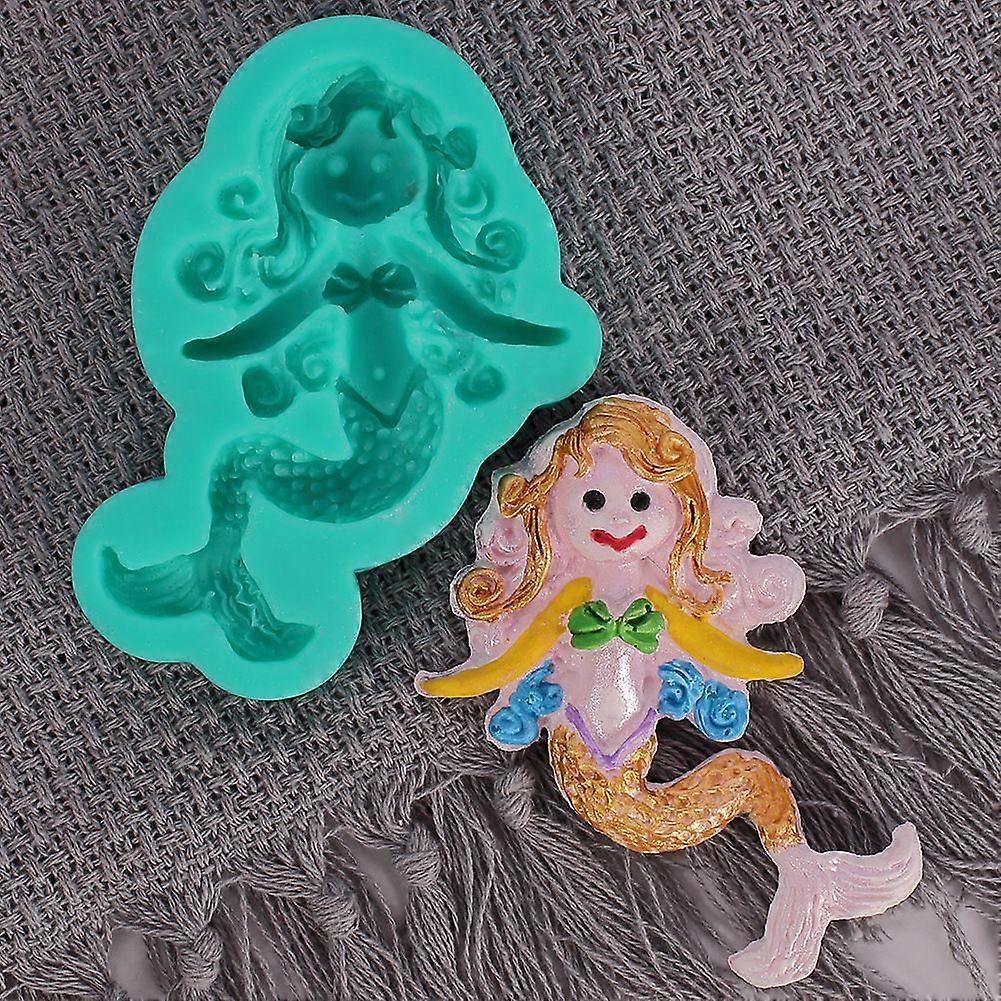 Cartoon Mermaid Shape Chocolate Mold - 1PC