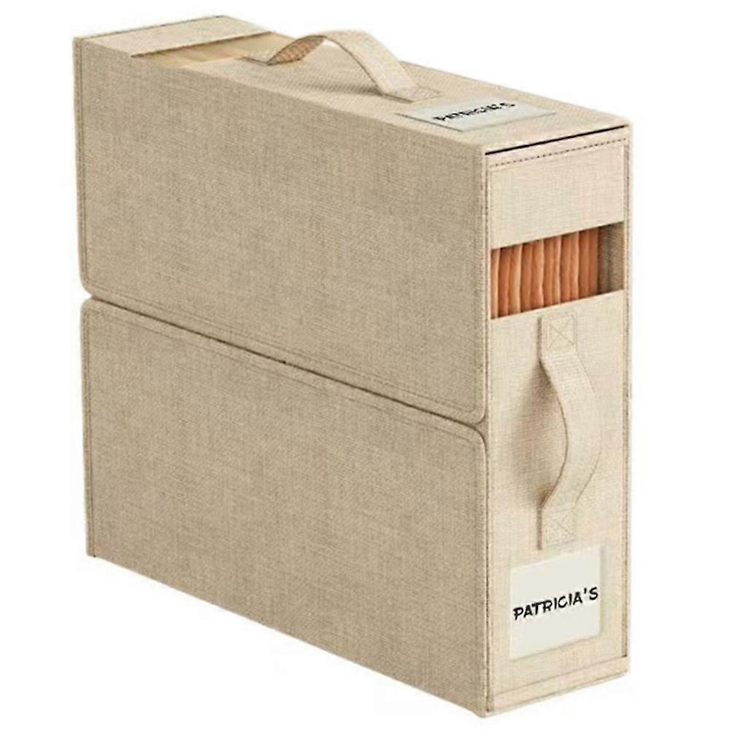 Foldable Storage Box for Clothes, Space-Saving Sheet Organizer for Bedding, Blankets & Wardrobe