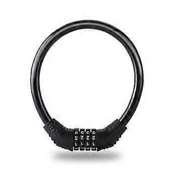 Lock Bike Lock Cable Coiled Secure 4-Digit Password Setting Bike Lock for Bicycle Mountain Bik Outdoors