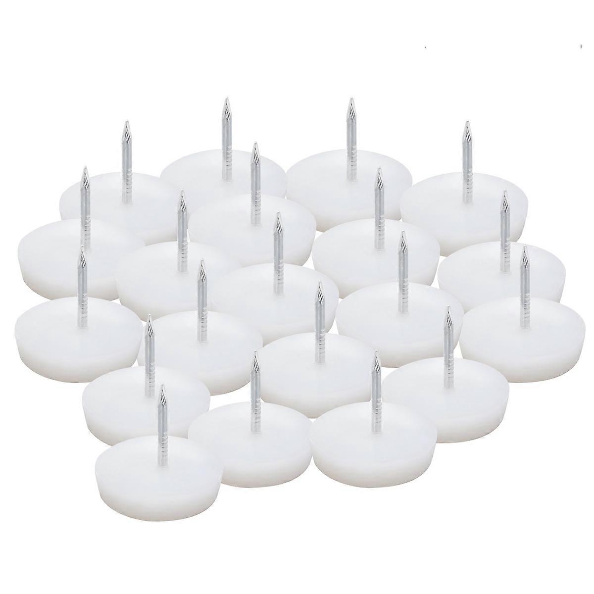 Robuste weiße Möbelnägel für Sofas, Nylon, 30er-Set