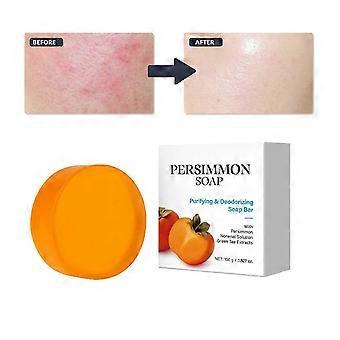 2026 goal Persimmon Soap Bar for Body Odor Persimmon and Green Tea Extract For Men & Women Gentle on All Skin Types Natural Body Odor Soap