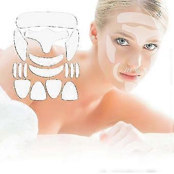16pcs genanvendelige Anti Wrinkle Face Pad Pande Hals Eye Patches Set