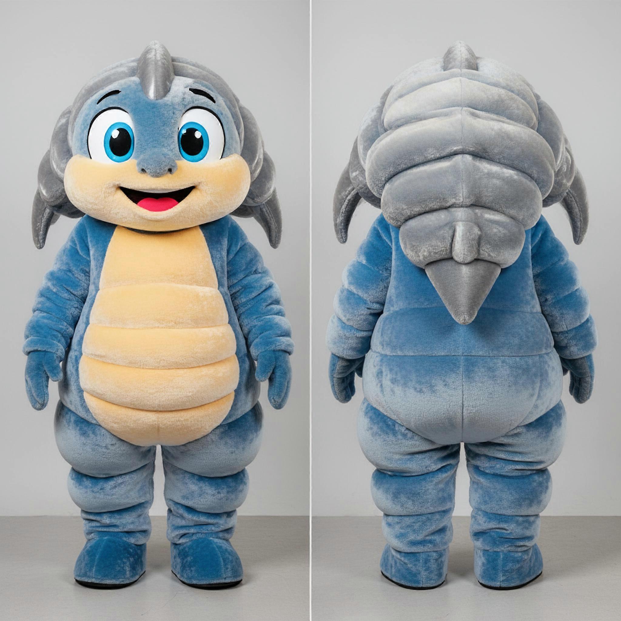 MASTICOT Silver Gradient Cartoon Trilobite Mascot