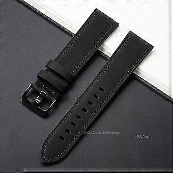 Leather Watch Strap 18mm 20mm 22mm 24mm Universal Cowhide Watch Belt Vintage Black Blue Brown Watchband Women Men Accessories