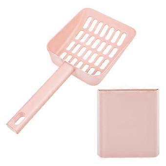 Pelle à litière pour chat, pour le nettoyage de la litière animale, 1 lot, rose durable, en ABS
