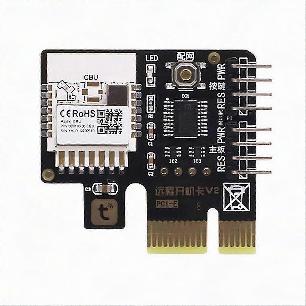 Tuya PCIE Card Computer Remote Boot Power Reset Switch for PC