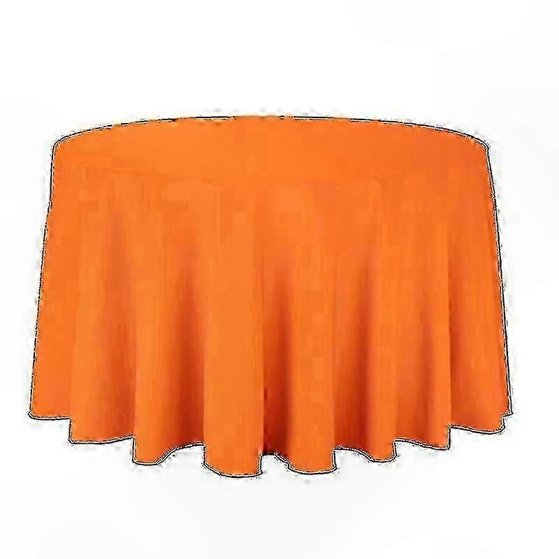 Polyester Round Table Cover for Party, Solid Colors, Home Decor