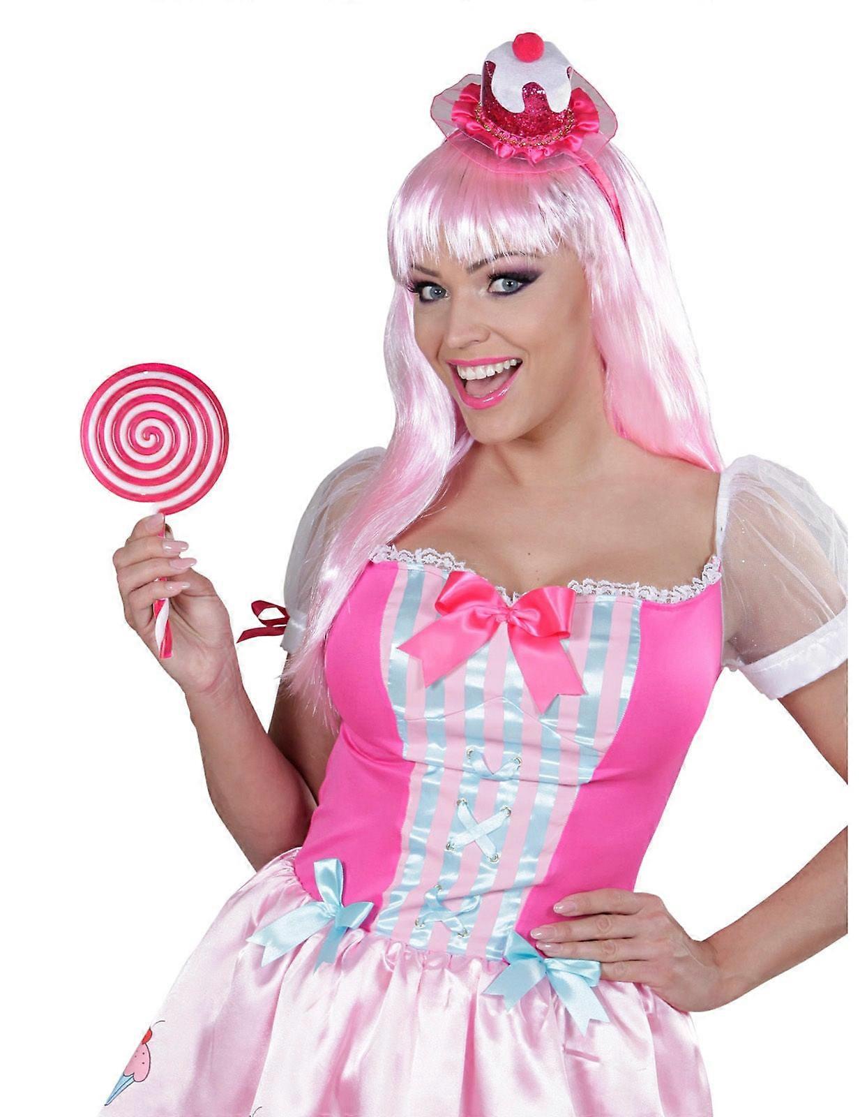 Pink plastic pacifier 22.5 cm