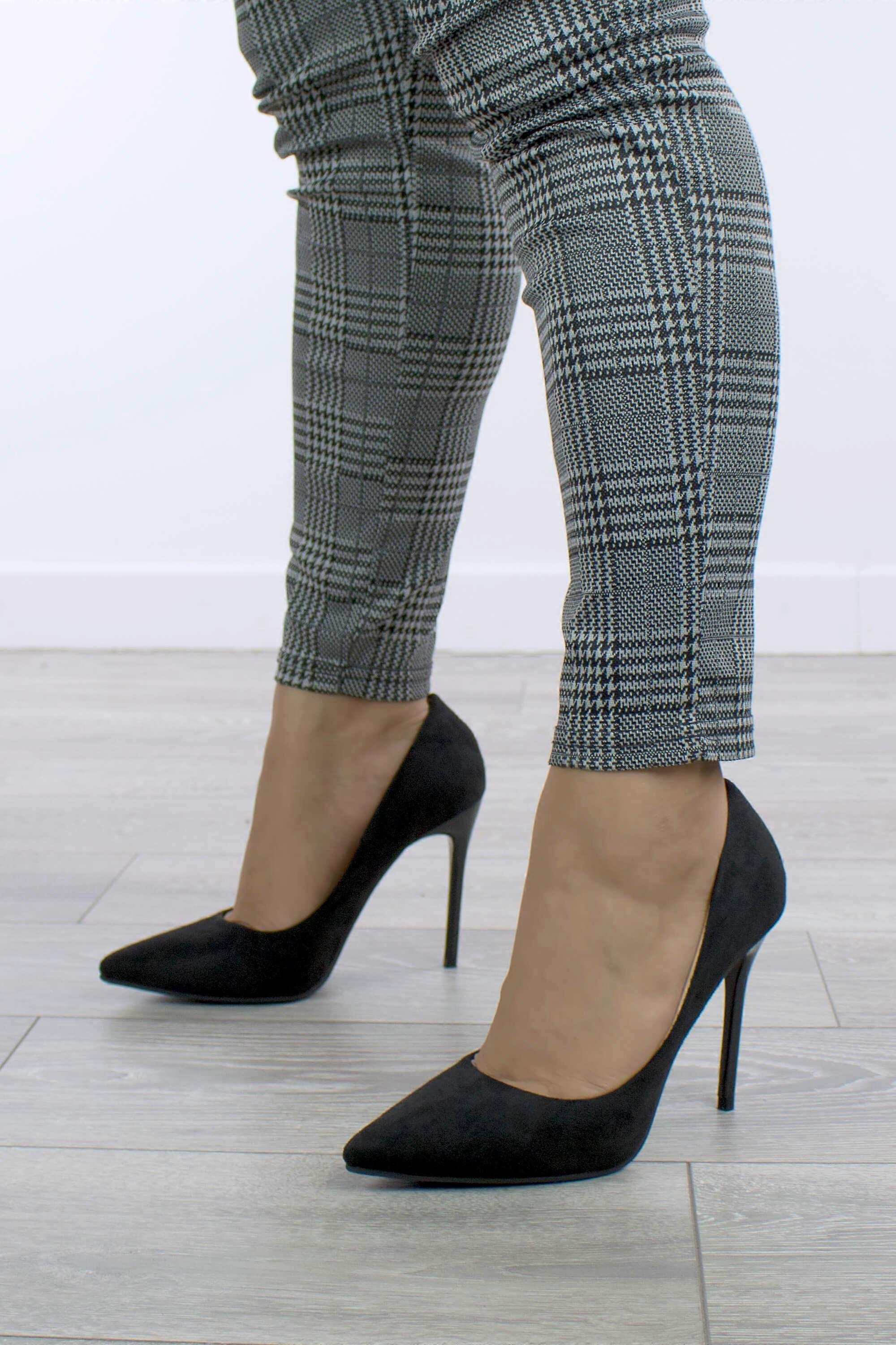 High Heel Pointed Toe Court Shoes