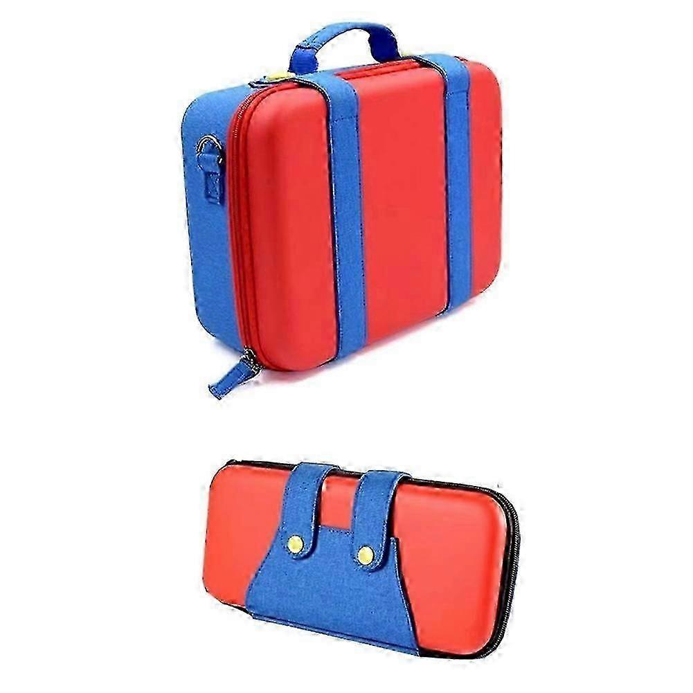 Carrying Case compatible with Switch/Switch OLED, Waterproof Travel Case with Strap, Soft Lining Hard Case Accessories