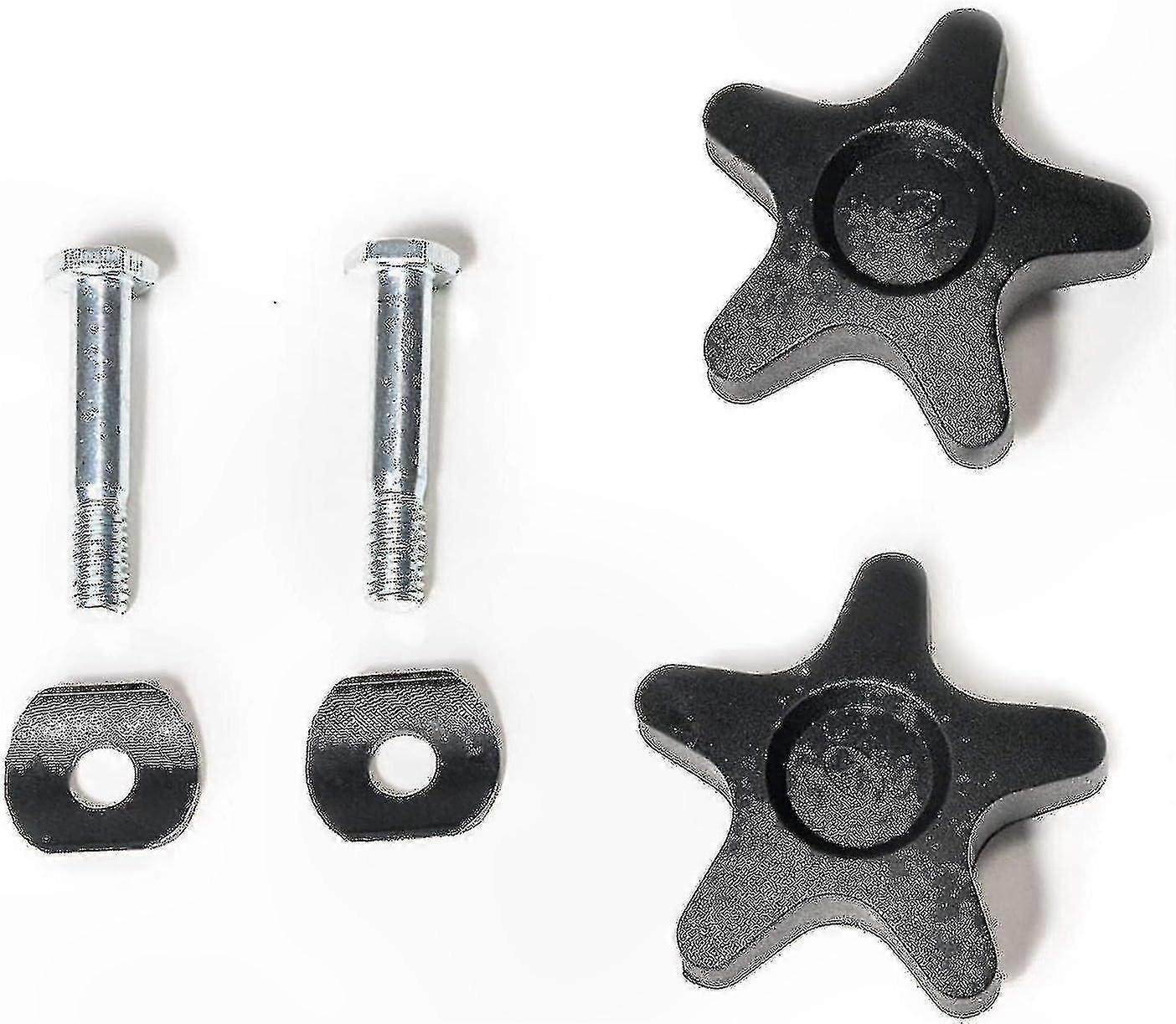 Adjustable Rollator Replacement Knobs and Screws for Armrests, Durable Plastic Components Compatible with HL420 Series Walkers
