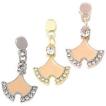 Ginkgo Leaf Watchband Charms Alloy Decorative Nail Accessories for Silicone Watch Straps, 3 Pack
