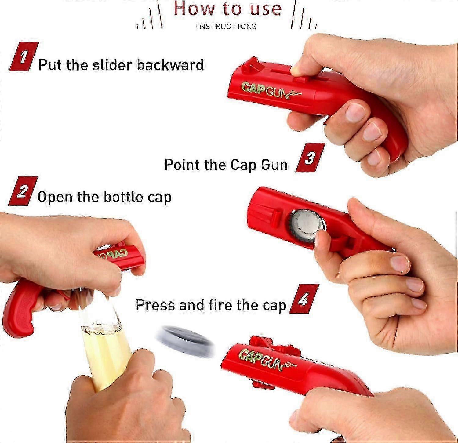 Fun Cap Gun Bottle Opener