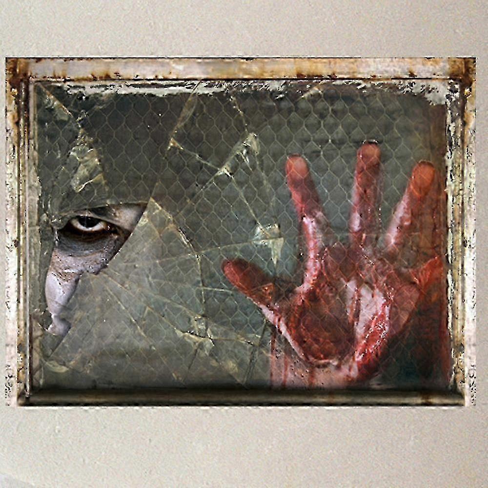 Bloody Hand 3D Wall Decals Set