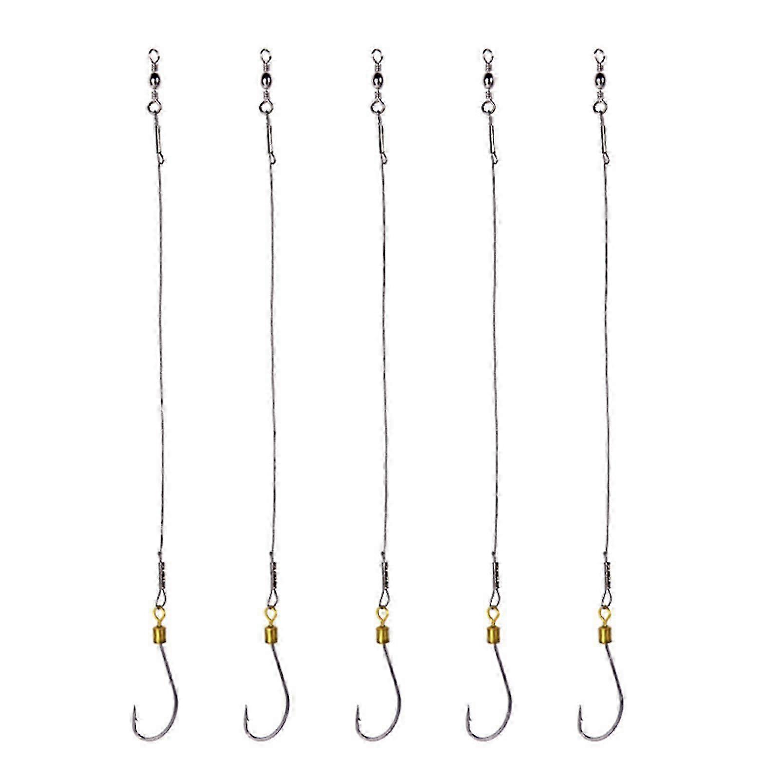 Sharp Stainless Steel Hooks With 18cm Line