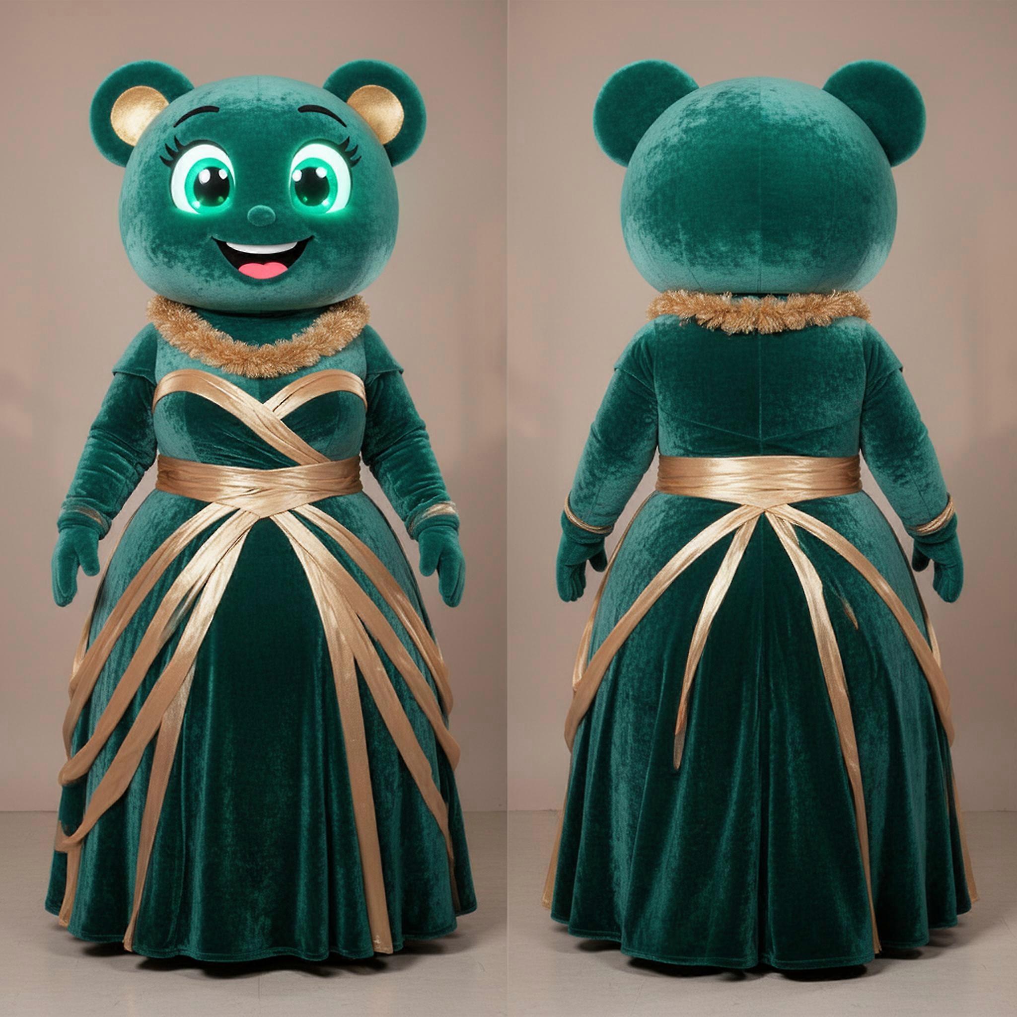 MASTICOT Velvety Teal Rounded Chocolates Mascot