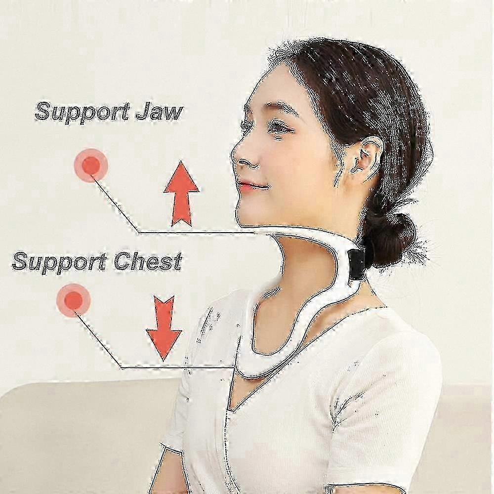 Adjustable Neck Support for Posture Correction and Pain Relief, Ergonomic Traction Device