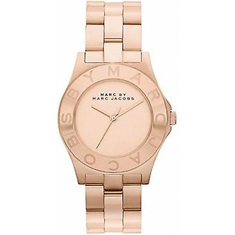 Marc by Marc Jacobs Blade Quartz Analog Women's Watch with MBM3127 Gold Plated Stainless Steel Bracelet