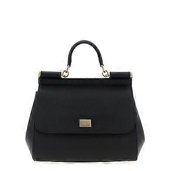 Dolce & Gabbana Black Calfskin Handbag