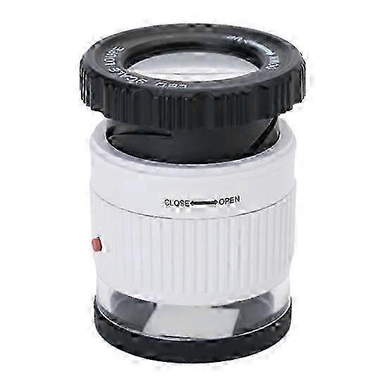 30X Cylindrical Magnifier with LED and UV
