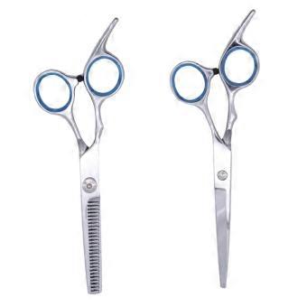 Professional Barber Scissors Stainless Steel Hair Cutting Shears with Ergonomic Comfort Grip for Salon and Home Use