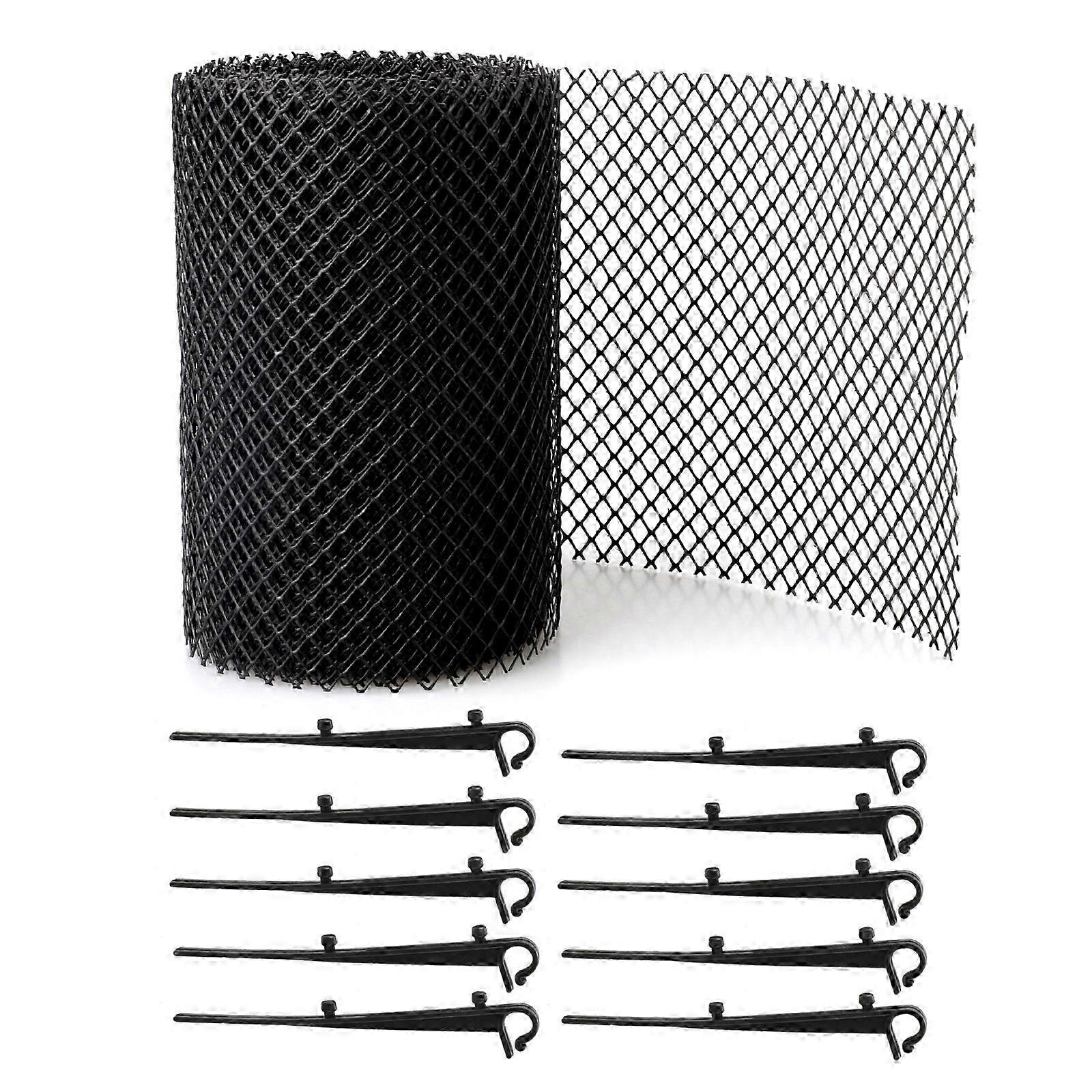 6m Black Garden Gutter Filter Brush