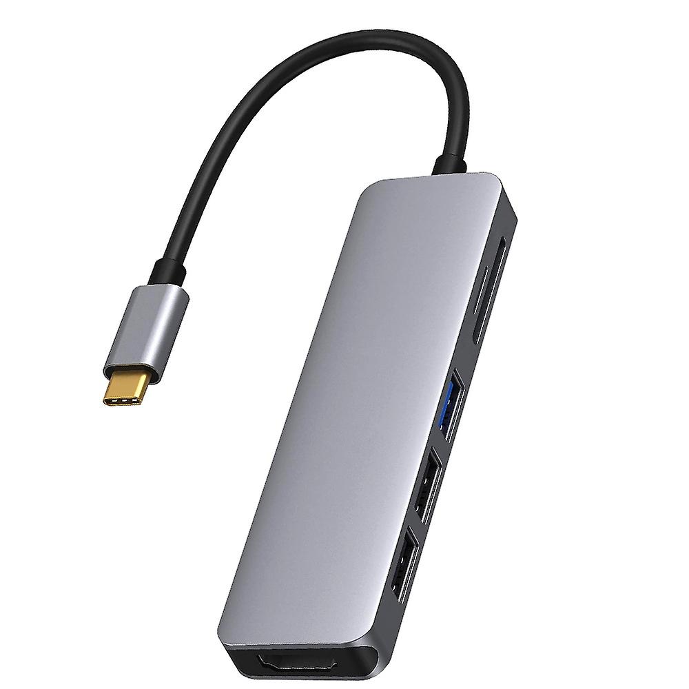 USB C Hub -Compatible Adapter for Pro, USB-C to -Compatible SD / TF Card Reader and 2 USB 3.0 Ports