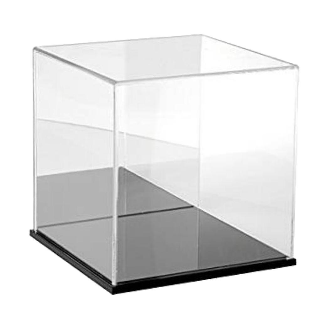 Clear Acrylic Toy Display Show Case Dustproof Box Protection Tool 20x20x20cm