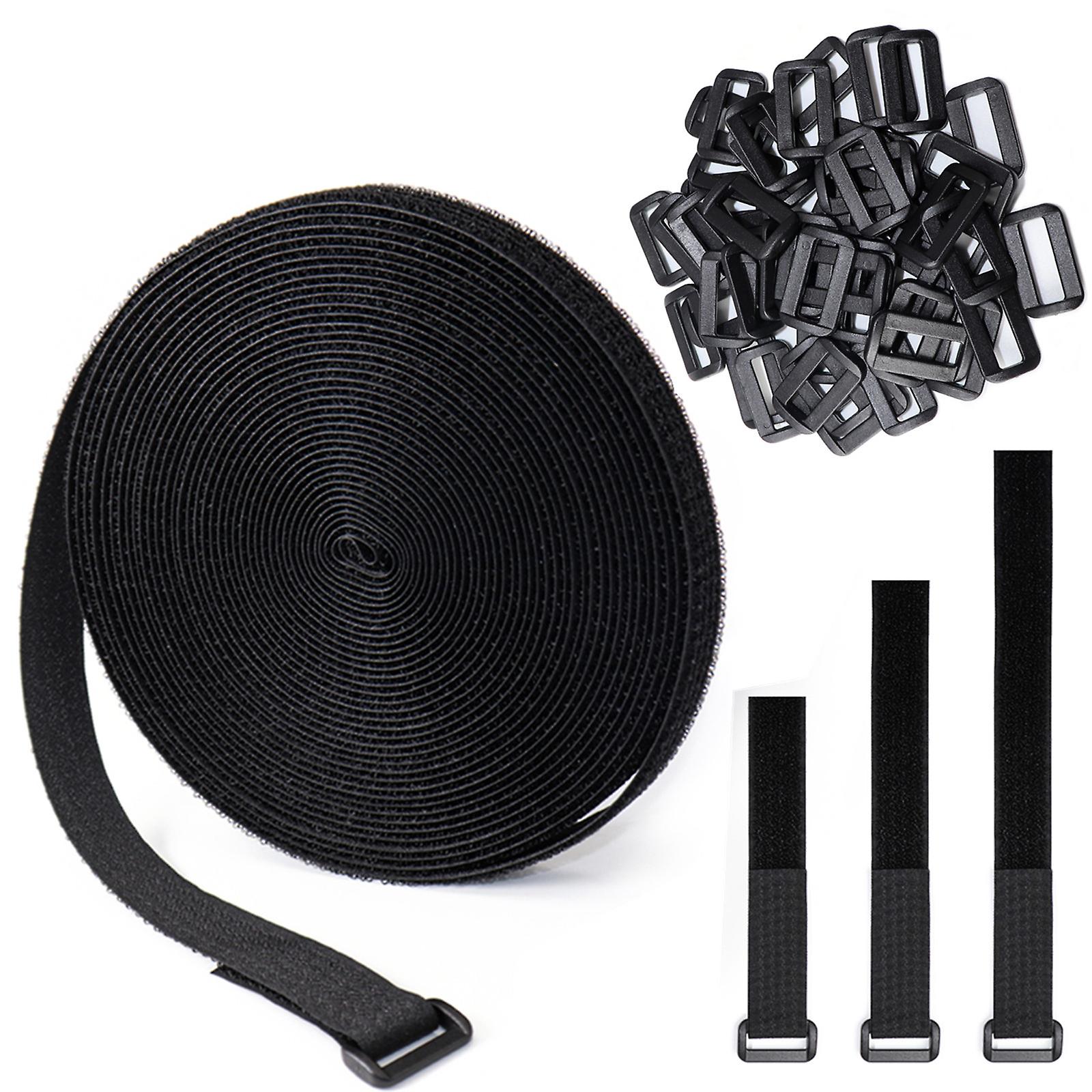 Bulk Reusable Fastening Cable Straps with Buckle 10m