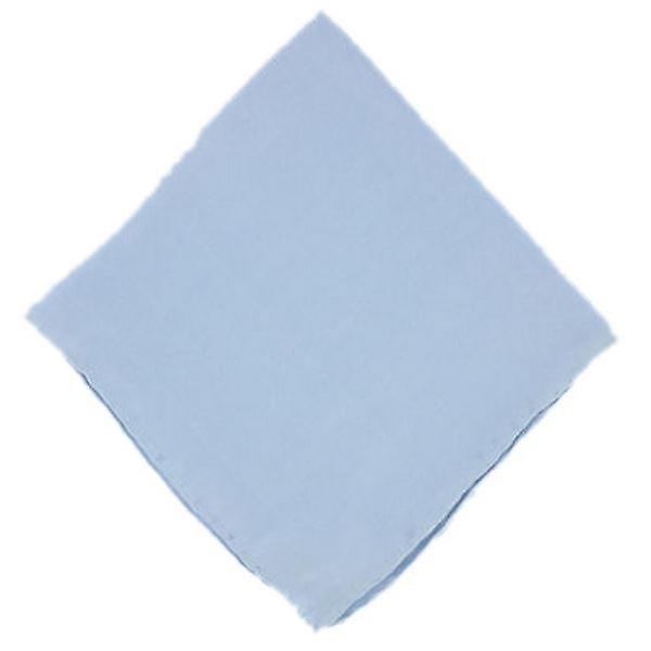 Michelsons de Londres mouchoir de soie uni - bleu clair