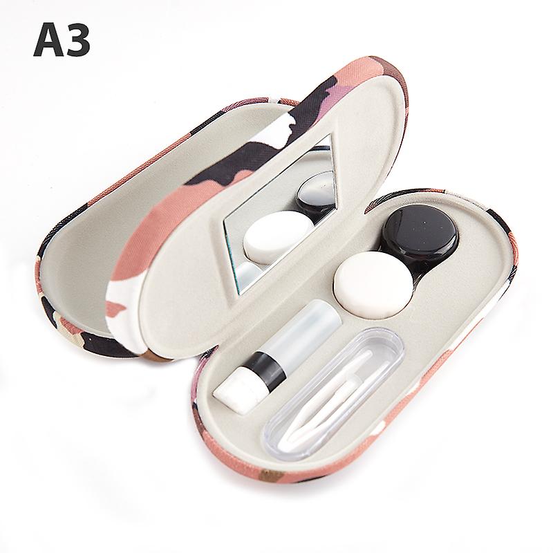 2 In 1 Camouflage Double Layer Glasses Box Multi-purpose Portable Contact Boxes
