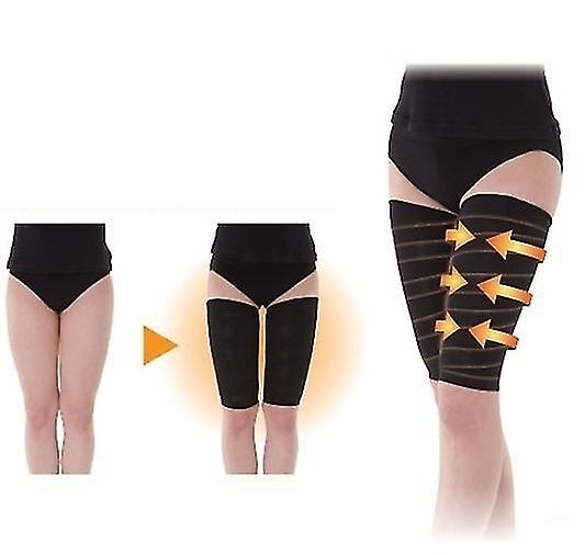 2pcs Leg Slimming Thigh Belt Elastic Slimming Body Shaper Stretch Wrap