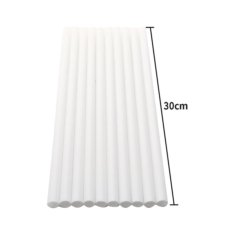 10pcs Cake Dowels White Plastic Cake Support Rods Round Dowels Straws Reusable