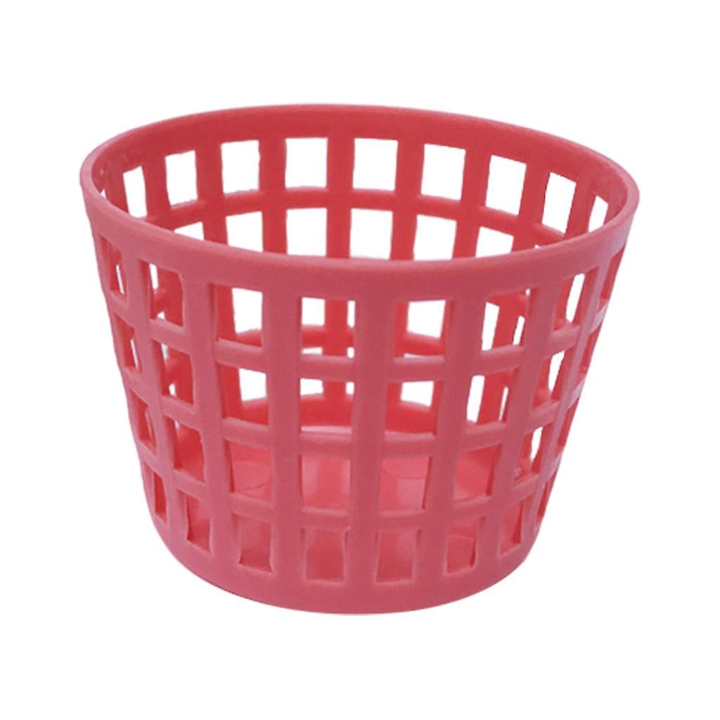 Mini Plastic Storage Basket Cleaning Tool Bucket Storage Box Red
