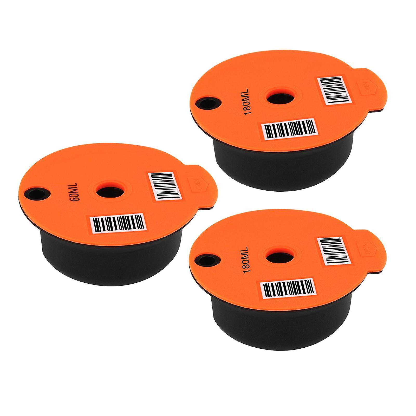 3x Reusable PP Coffee Capsule Pod Slicone Lid for Tassimo Machine