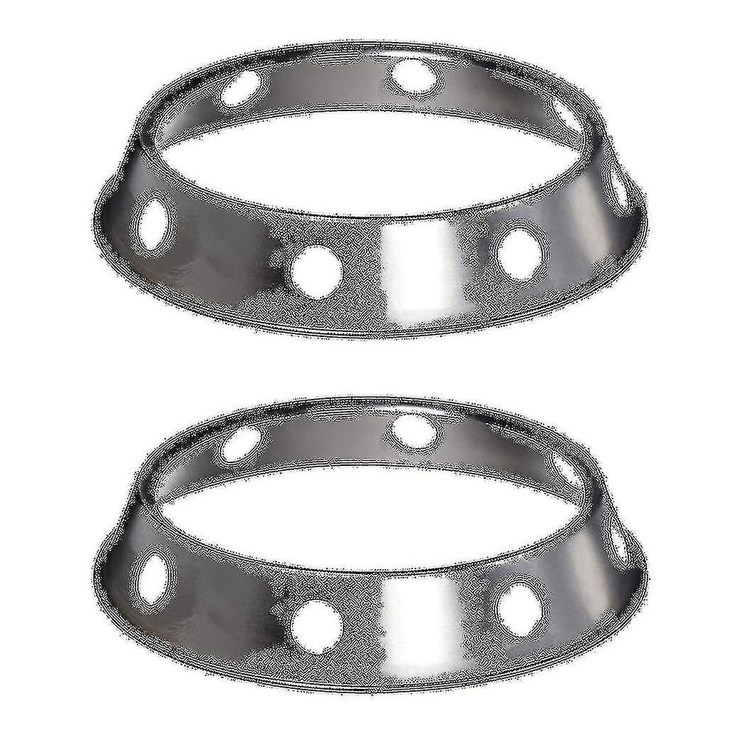 2x Universal Wok Pan Support Rack Stand Wok Ring/metallic Round Bottom Universal Size For Gas Stove