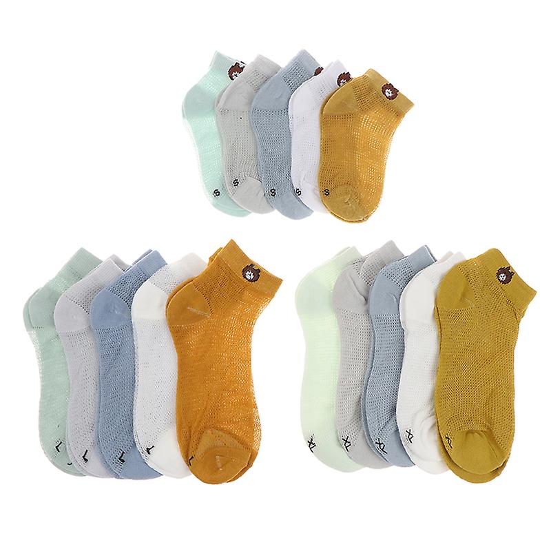 1Parit Uusi karhu Taapero Pojat Tytöt Kevät Kesäverkko Ohuet värikkäät sukat