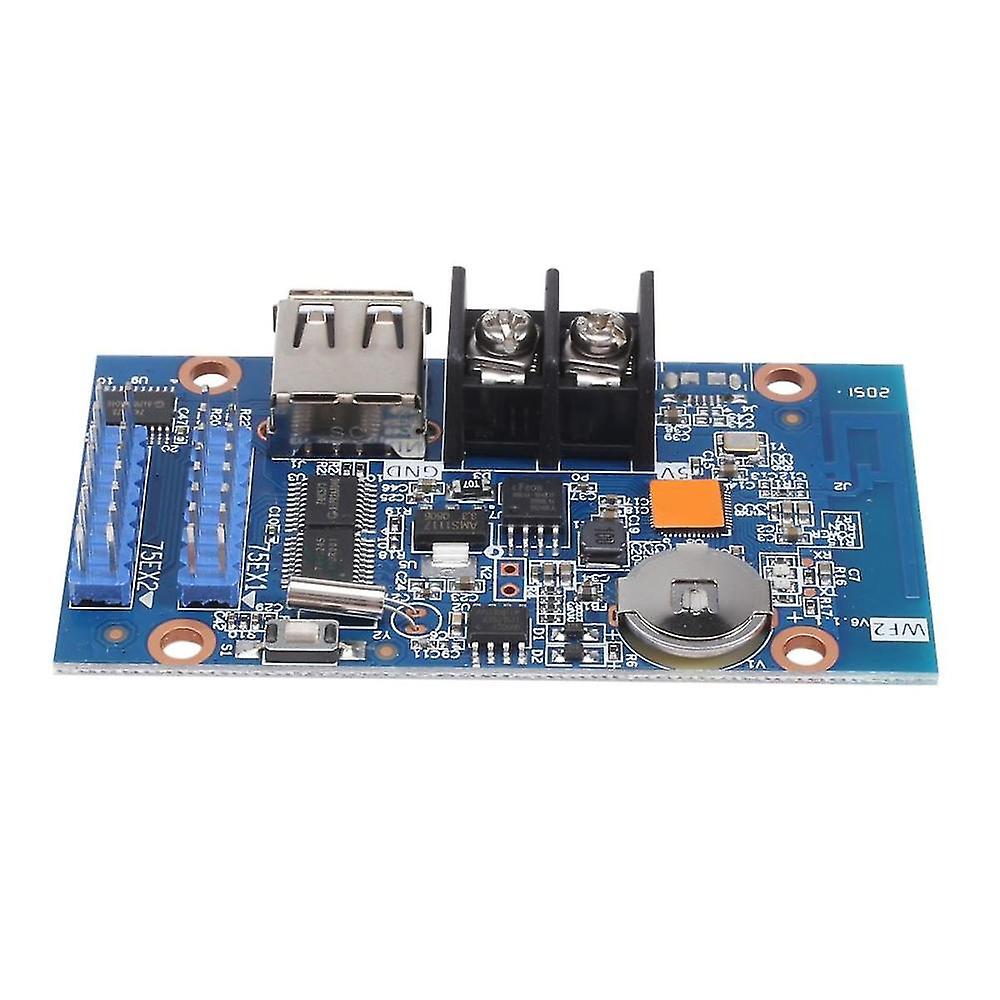 Hd-wf2 Asynchronous 768wx64h Pixels 2xhub75 Rgb Seven Color Small Led Display Wifi Control Card