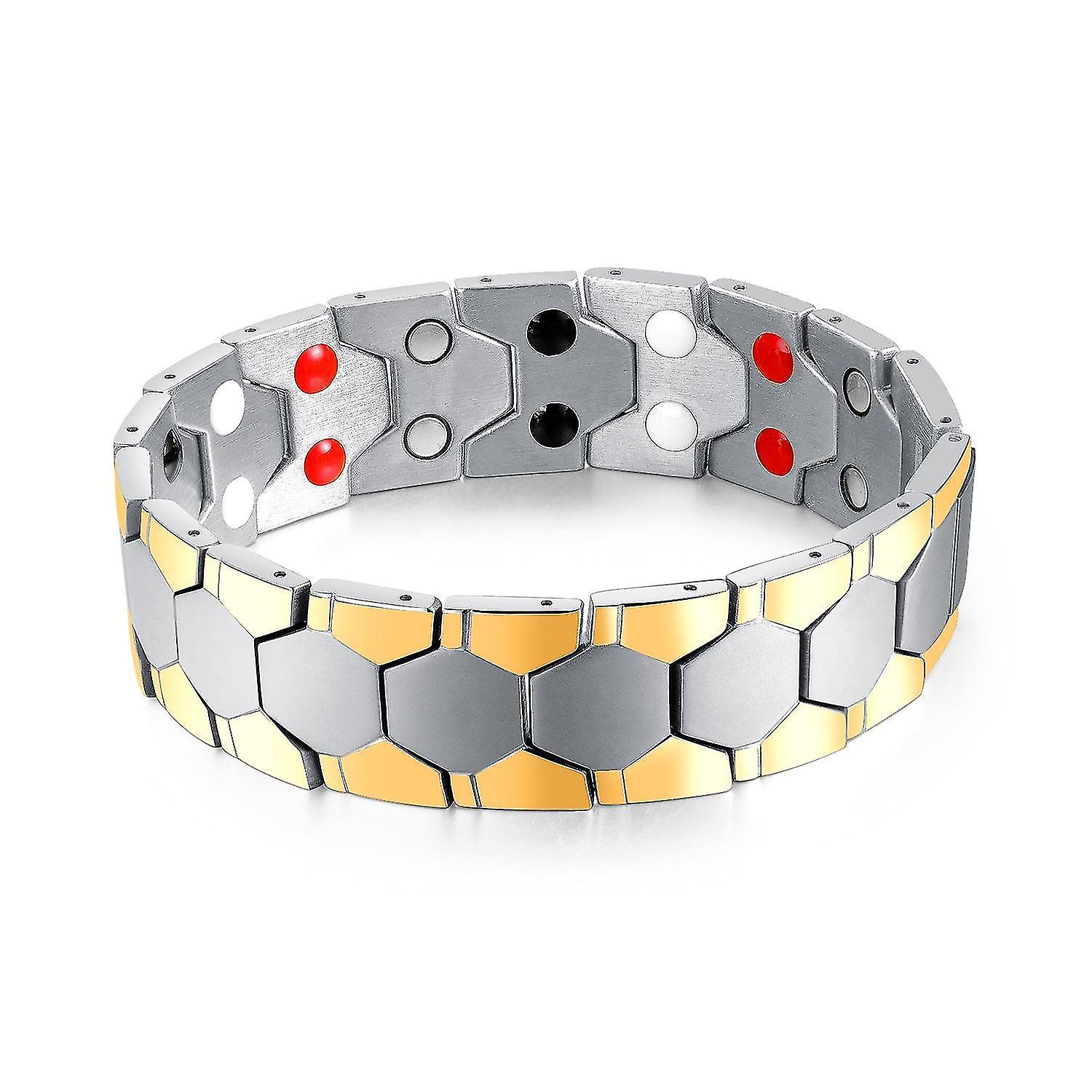 Titanium Steel Bracelet With Double-layer Magnets