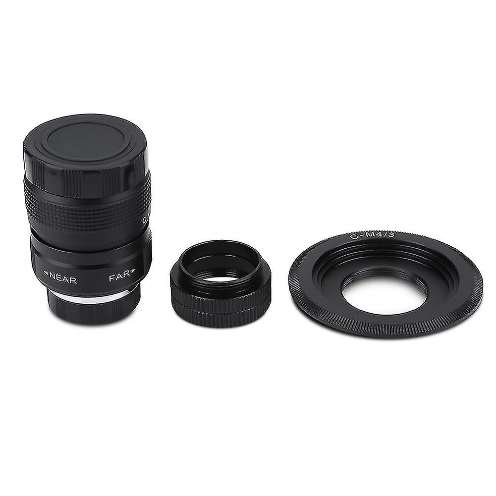 25Mm F/1.4 Lens + C-m4/3 Adapter + Macro Ring For Olympus Epl5 Epm3 Epl7 Om-d