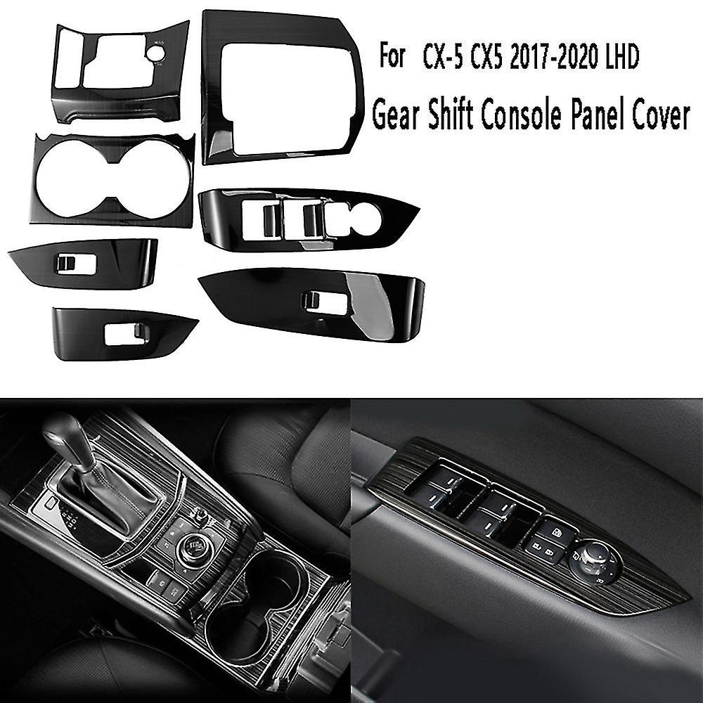 1 Set Car Gear Shift Console Panel Cover Trim Cup Holder Cover