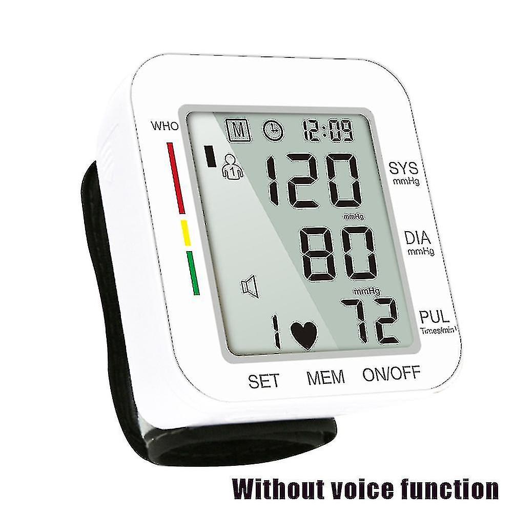 Wrist Electronic Blood Pressure Meter Portable Automatic Digital Machine Lcd Display