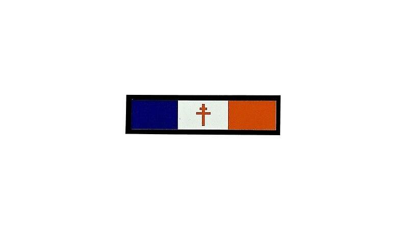 Patch Ecusson Brode Prints Souvenir Backpack Flag France Free De Gaulle R2