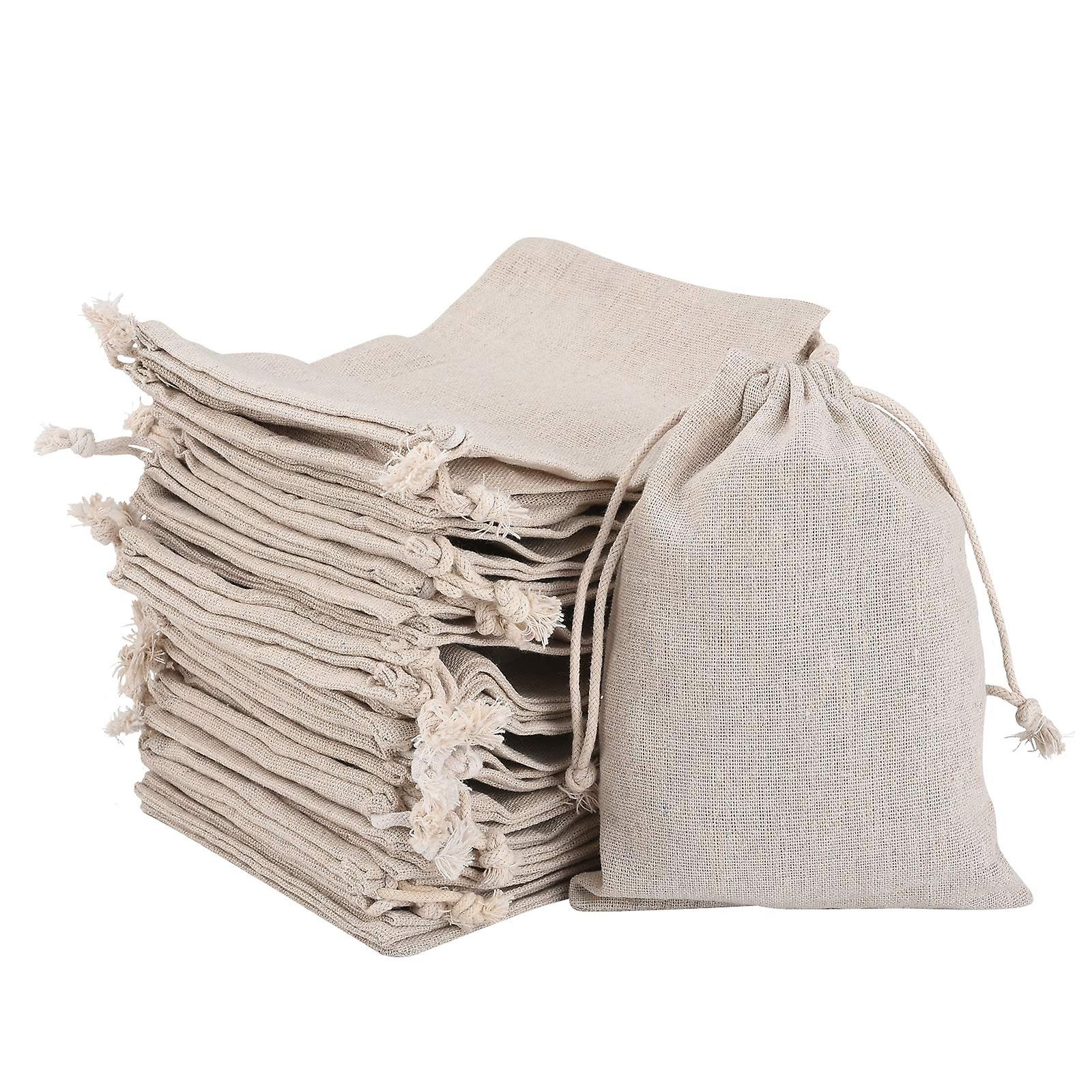 Cotton Drawstring Pouch / Bag, 8 x 10 cm 10 x 12 cm. 1 piece (30pack)