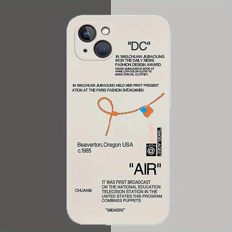Sleek & Stylish Sneaker Phone Cases For Iphone 14 13 12 11 Xr X Xs 7 Plus - Choose White Or Black Label!
